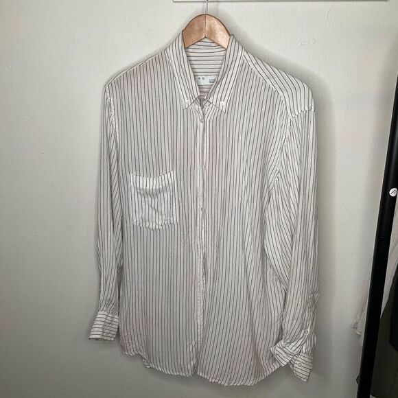 IRO Striped Button Down Shirt - Picture 1 of 6